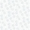 Henry Glass Quilter's Flour V White On White Swirls With Leaves Fabric