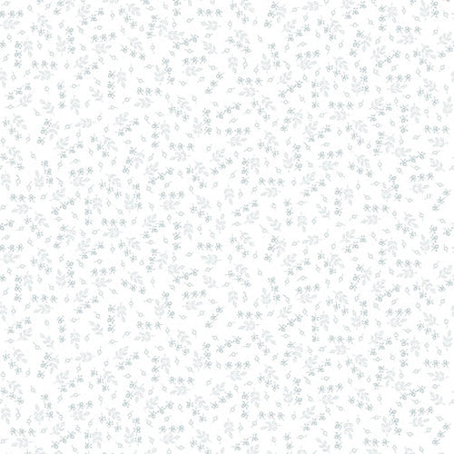 Henry Glass Quilter's Flour V White On White Ditsy Berries Fabric