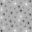 Benartex Stitchy Sunny Day Medium Grey Fabric