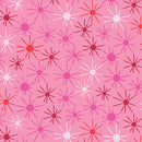 Benartex Stitchy Sunny Days Medium Fuchsia Fabric