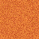 Benartex Stitchy Threaded Lines Dark Orange Fabric