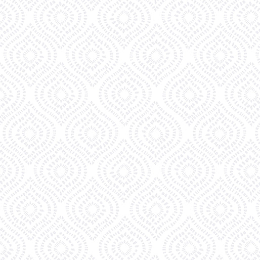 Benartex Arabesque Geo White Fabric