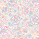 Kanvas Studio Enjoy The Ride Kaleidoscope Geo White Fabric