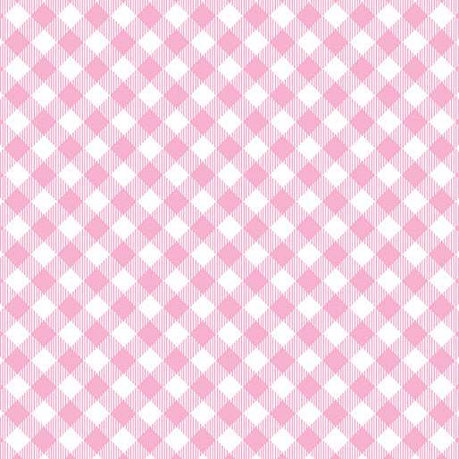 Kanvas Studio Enjoy The Ride Gingham Plaid Pink Fabric