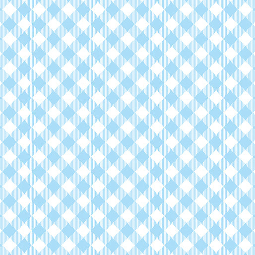 Kanvas Studio Enjoy The Ride Gingham Plaid Blue Fabric