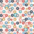 Benartex Sew In Love Cute As A Button Light Pink Fabric ONLINE PURCHASE ONLY