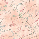 Benartex Sew In Love Needle And Thread Light Pink Fabric ONLINE PURCHASE ONLY