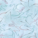 Benartex Sew In Love Needle And Thread Light Blue Fabric ONLINE PURCHASE ONLY