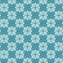 Benartex Butterfly Calypso Geo Light Blue Fabric
