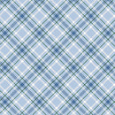 Benartex Woodland Wonderland Plaid Blue Fabric