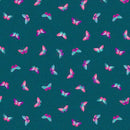 Andover Tropica Butterflies Blue Fabric