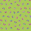 Andover Tropica Butterflies Green Fabric