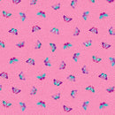 Andover Tropica Butterflies Pink Fabric
