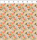 In The Beginning Fabrics Whimsy Floral Peach Fabric