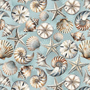Benartex Coastal Escape Shells Ocean Fabric