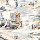 Benartex Coastal Escape Coastal Scenic Neutral Fabric