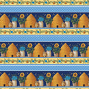 Benartex Wildflower Honey Border Stripe Fabric