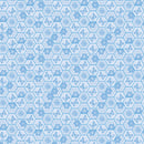 Benartex Wildflower Honey Patterned Honeycomb Sky Fabric