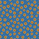 Benartex Wildflower Honey Sunflower And Plaid Blue Fabric