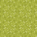 Benartex Stitch Garden Green Cross Stitch Texture Fabric