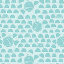 Benartex Robo Boogie Turquoise Round Fabric