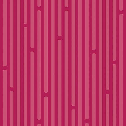 Benartex Robo Boogie Fuchsia Stripy Fabric