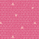 Benartex Robo Boogie Fuchsia Triangles Fabric