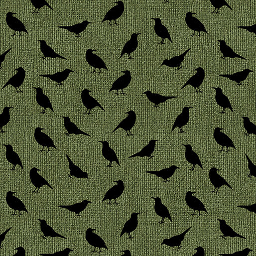 Benartex Harvest Gathering Crows Forest Fabric