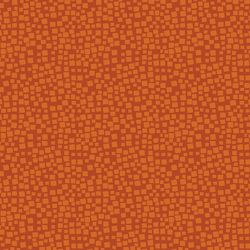 Benartex Hello Pumpkin Dark Orange Mosaic Fabric