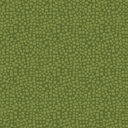 Benartex Hello Pumpkin Green Mosaic Fabric