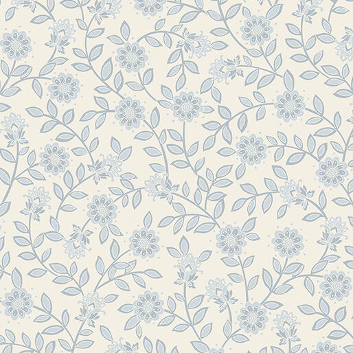 Benartex Field Floral Denim Wide Back Fabric