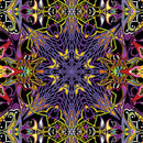 Benartex Thirty-One Electric Lace Purple Fabric