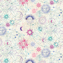 Benartex Celestial Skies Sun And Moon Cream Fabric