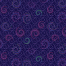 Benartex Celestial Skies Spiral Shower Plum Fabric