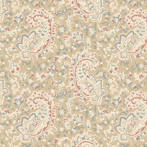 Benartex Beloved Prague Paisley Natural Fabric