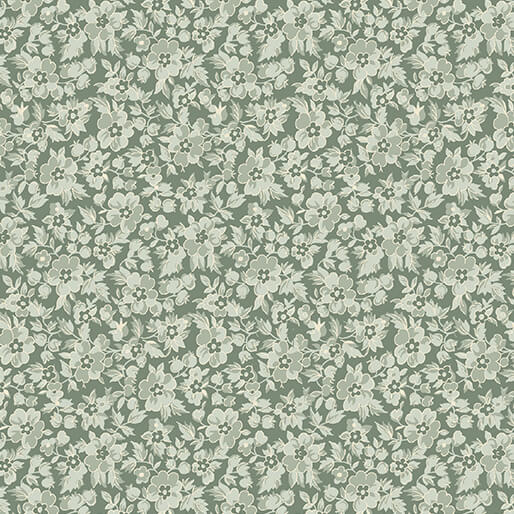 Benartex Beloved Mood Calico Dark Willow Fabric
