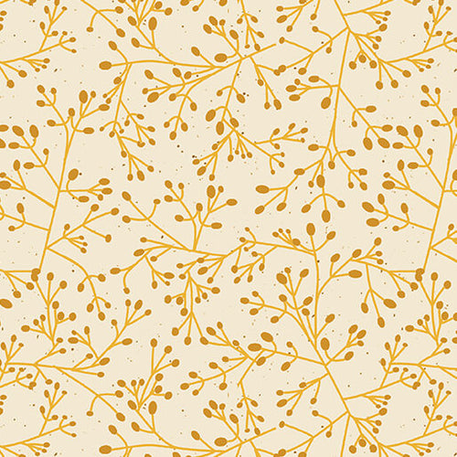 Benartex Wishflower Tallium Tangle Gold Fabric