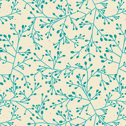 Benartex Wishflower Tallium Tangle Teal Fabric