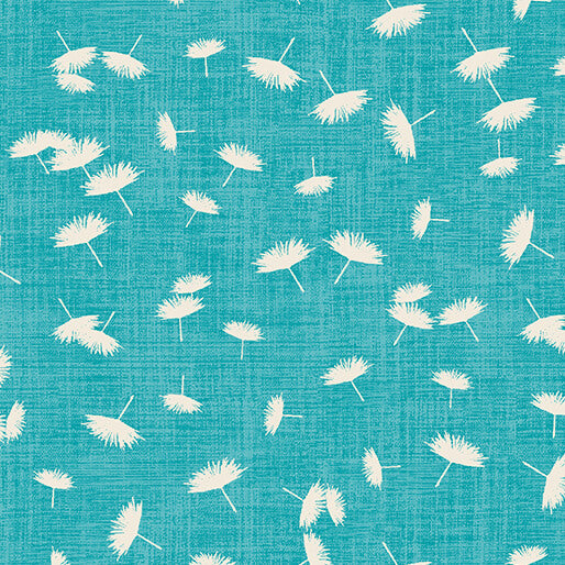 Benartex Wishflower Windy Day Teal Fabric