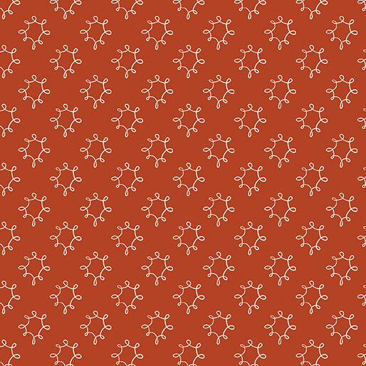 Benartex Wishflower Dandy Dark Orange Fabric