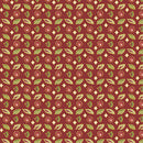 Benartex Christmas At Home Emil Dark Red Fabric
