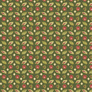 Benartex Christmas At Home Emil Dark Green Fabric