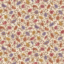 Benartex Autumn Breeze Swirling Leaves Cream Fabric