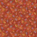 Benartex Autumn Breeze Swirling Leaves Pumpkin Fabric