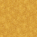 Benartex Autumn Breeze Swirling Winds Gold Fabric