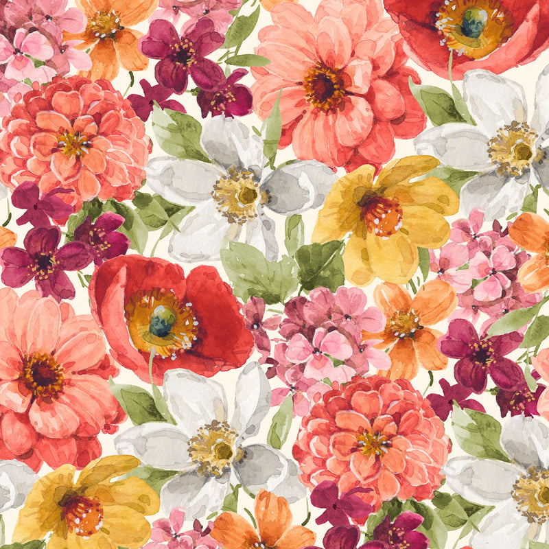 Wilmington Prints Blessed By Nature Packed Florals Multi Fabric