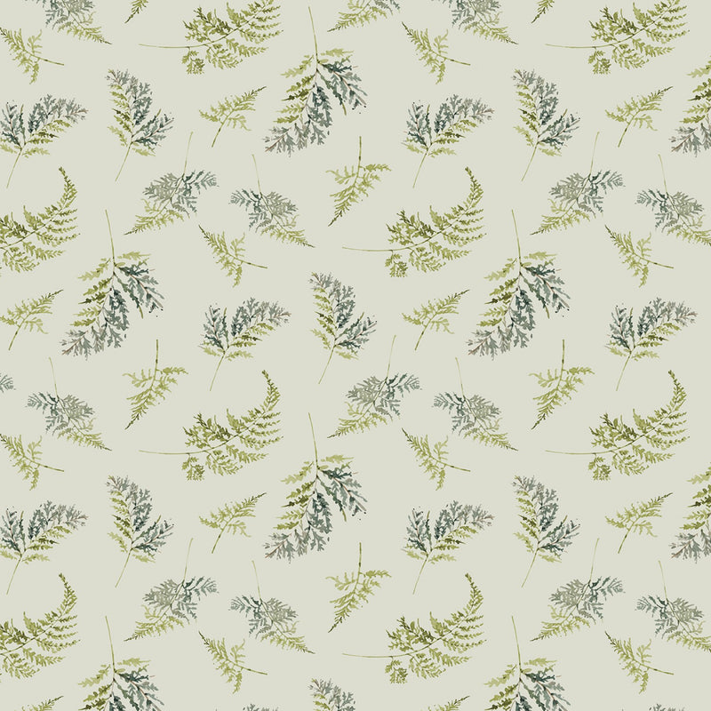 Wilmington Prints Blessed By Nature Fern Toss Green Fabric