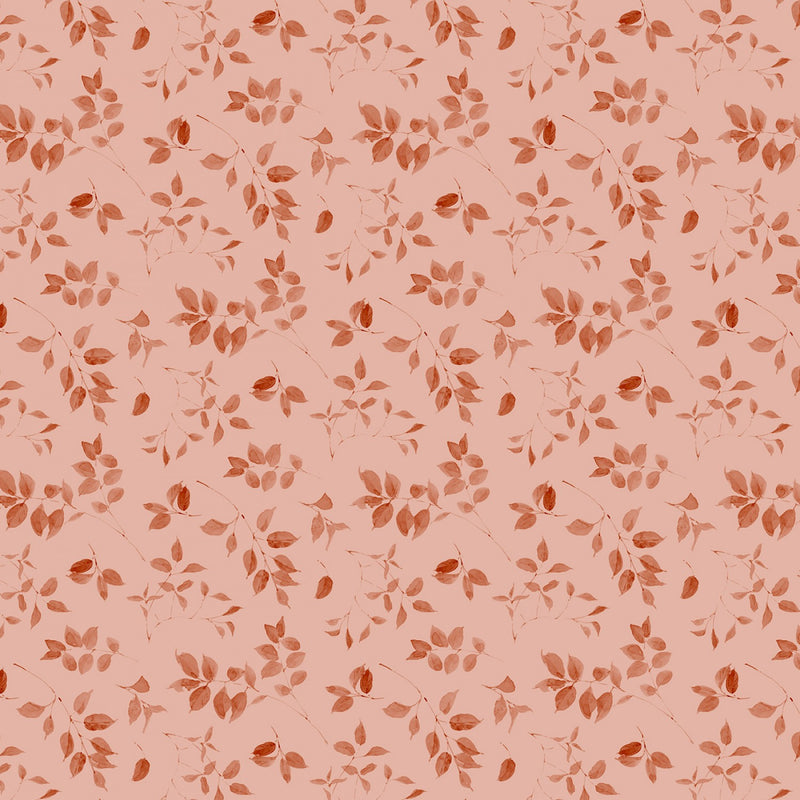 Wilmington Prints Blessed By Nature Leaf Toss Peach Fabric