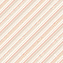 Wilmington Prints Blessed By Nature Leaf Diagonal Stripe Peach Cream Fabric
