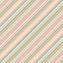 Wilmington Prints Blessed By Nature Leaf Diagonal Stripe Multi Fabric